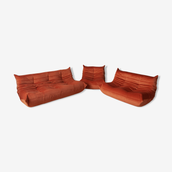 Set of 3 sofas Togo  model designed by Michel Ducaroy 1973