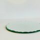 Vintage round and beveled table mirror