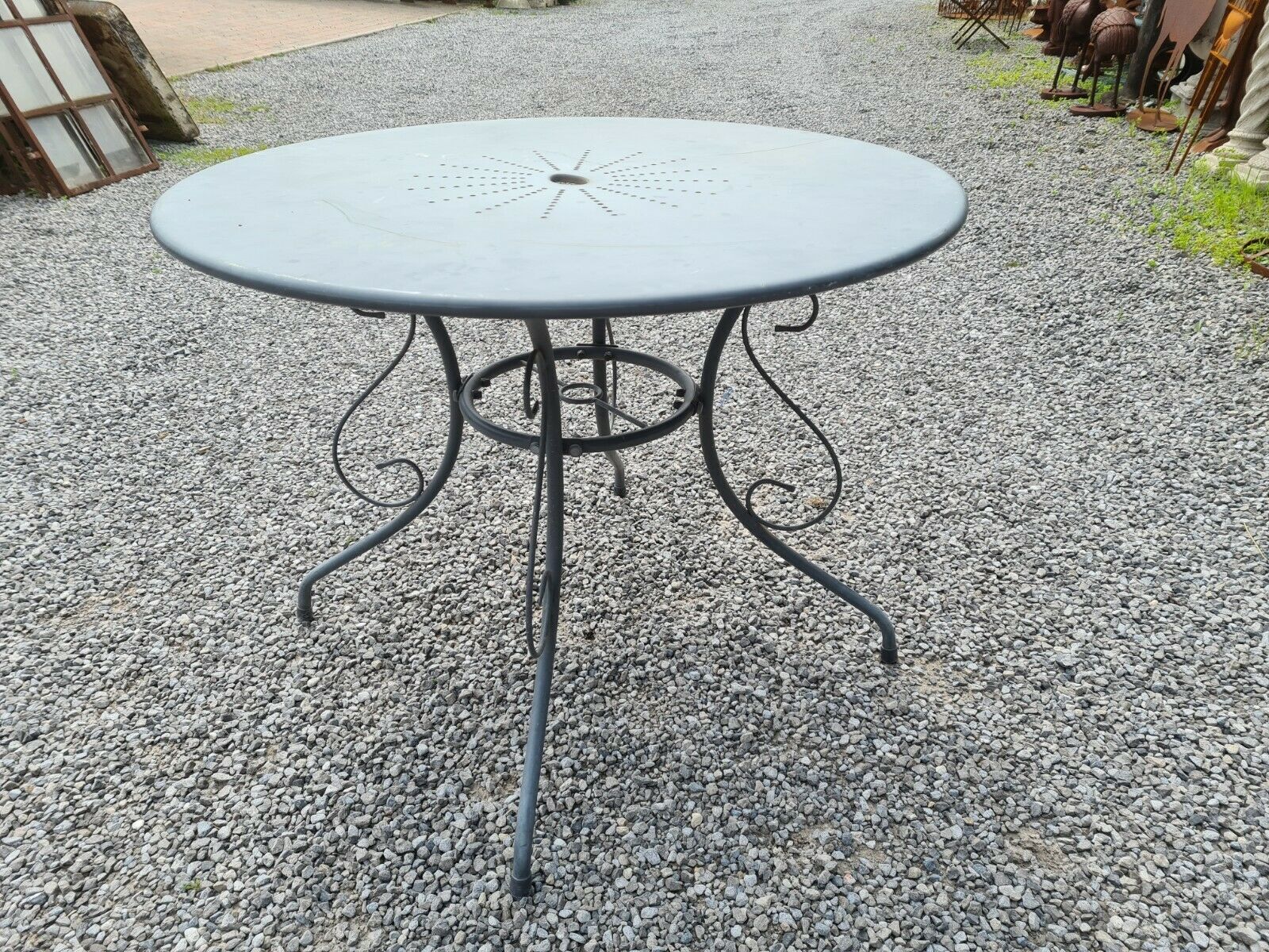 Iron garden table