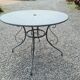 Iron garden table