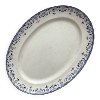 Oval iron clay dish "La Vallière" Creil et Montereau