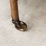 Scandinavian teak rolling trolley
