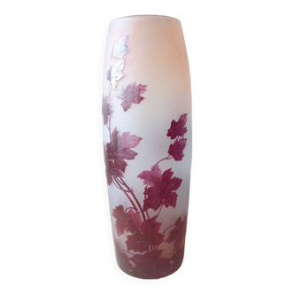 Legras vase ruby series Clisson model