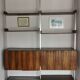 Modular shelves in Rio rosewood