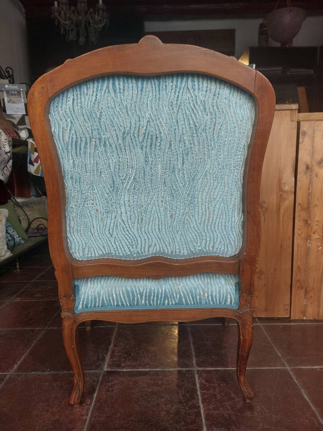 Restored Louis XV queen's armchair