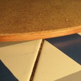 Scandinavian teak mirror Ø 65cm