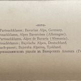 Old photography stereo, stereograph, luxury, albumine 1903 Bavarian Alps