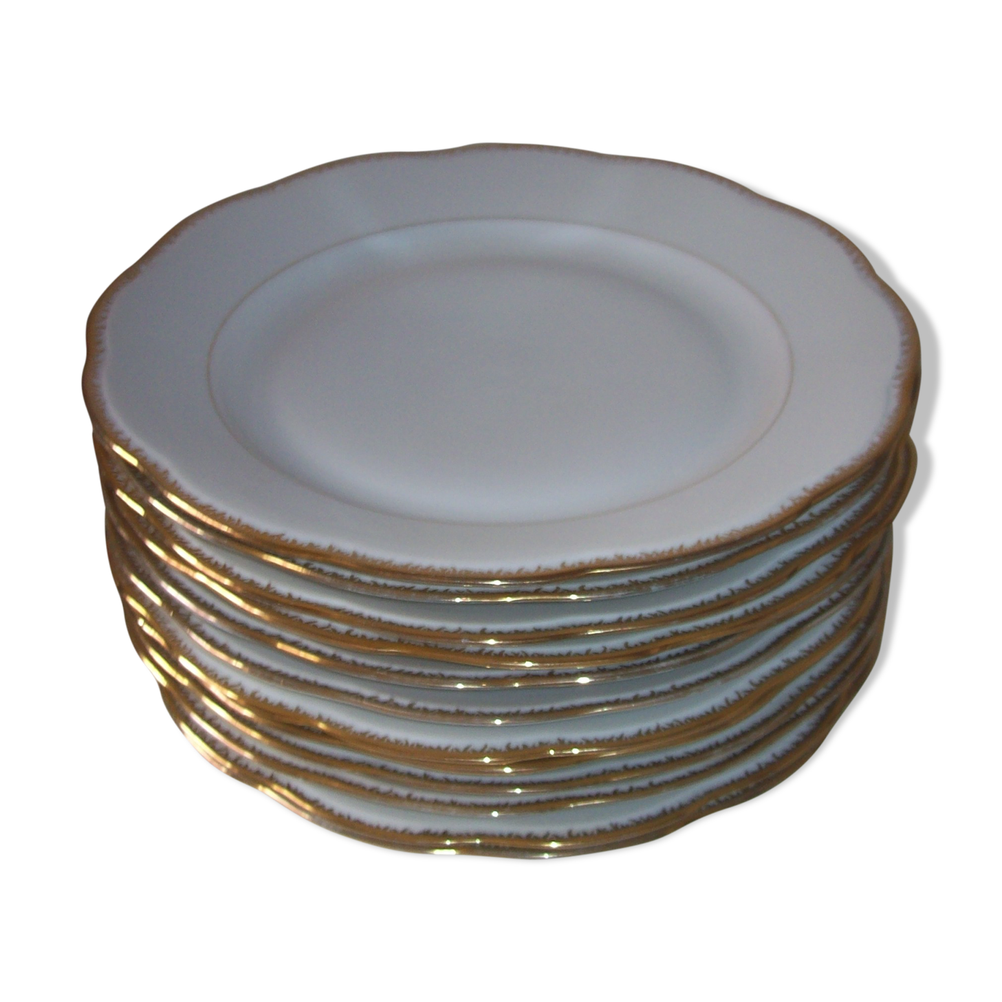 White porcelain plates
