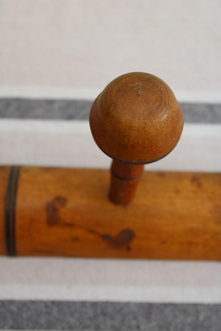 Old wooden coat rack