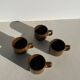 Stoneware coffee mugs