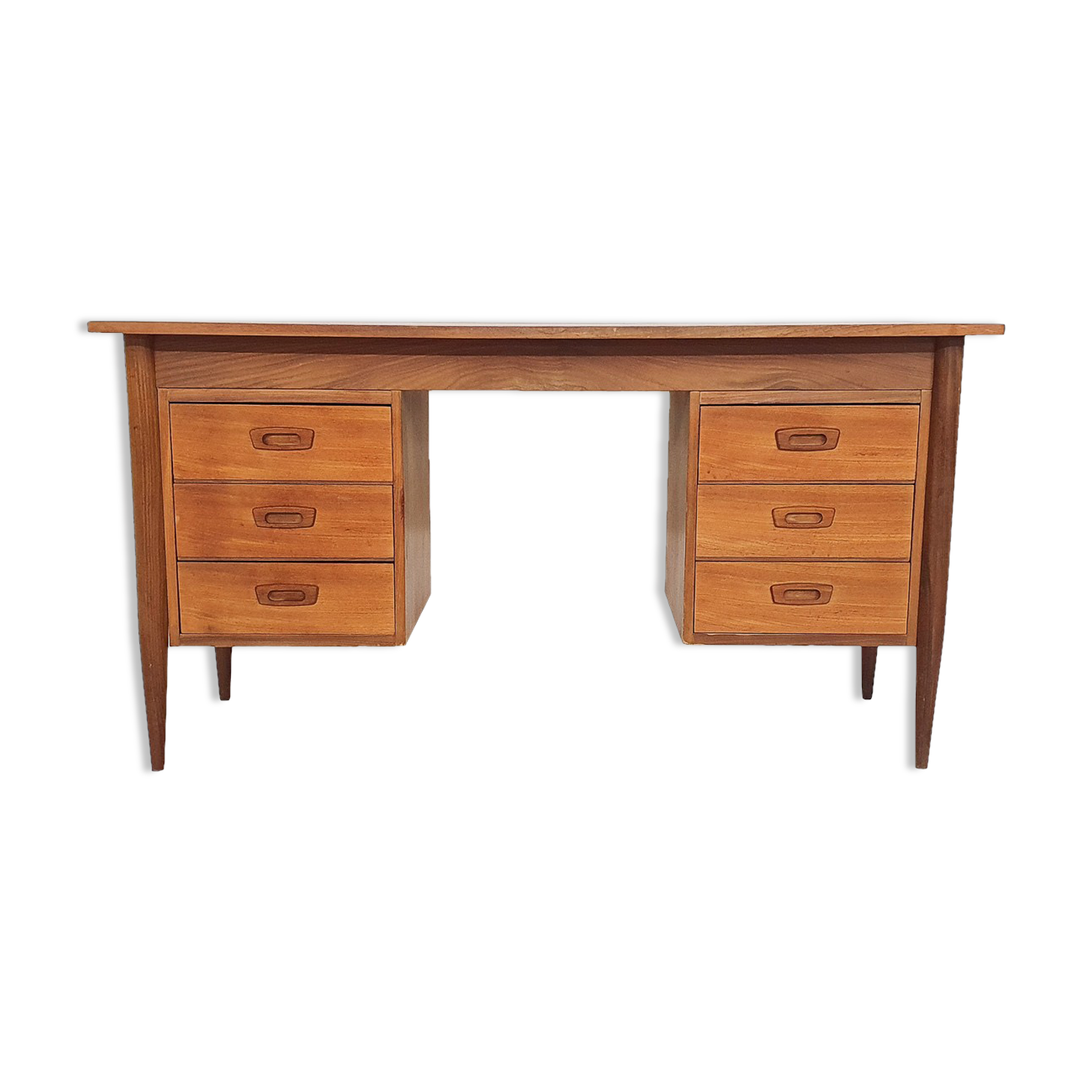 Mid-century teak desk, The Netherlands 1950's
