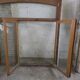 4 old solid oak windows from the early 20th century
