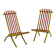 Rare pair of Thonet Frères armchairs – Original polychromy – 1930