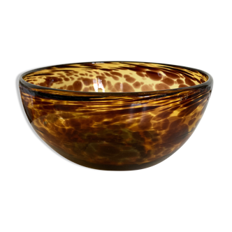 Coupe centre de table macchia tortue Design italien Murano 1960