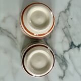 Set of 2 striped bowls