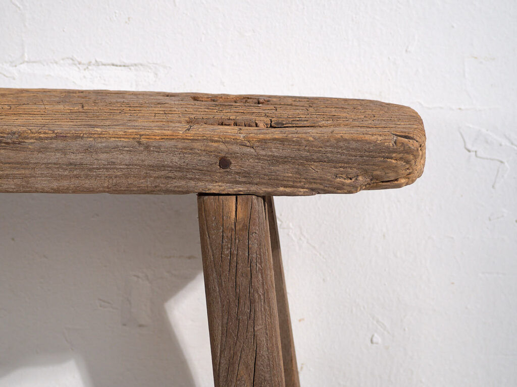 Ancient oriental bench in solid wood (c.1870) #76