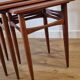 Danish nesting tables in teak from the 1960s.
