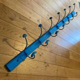 Wall-mounted coat rack with 7 hooks, length 191 cm
