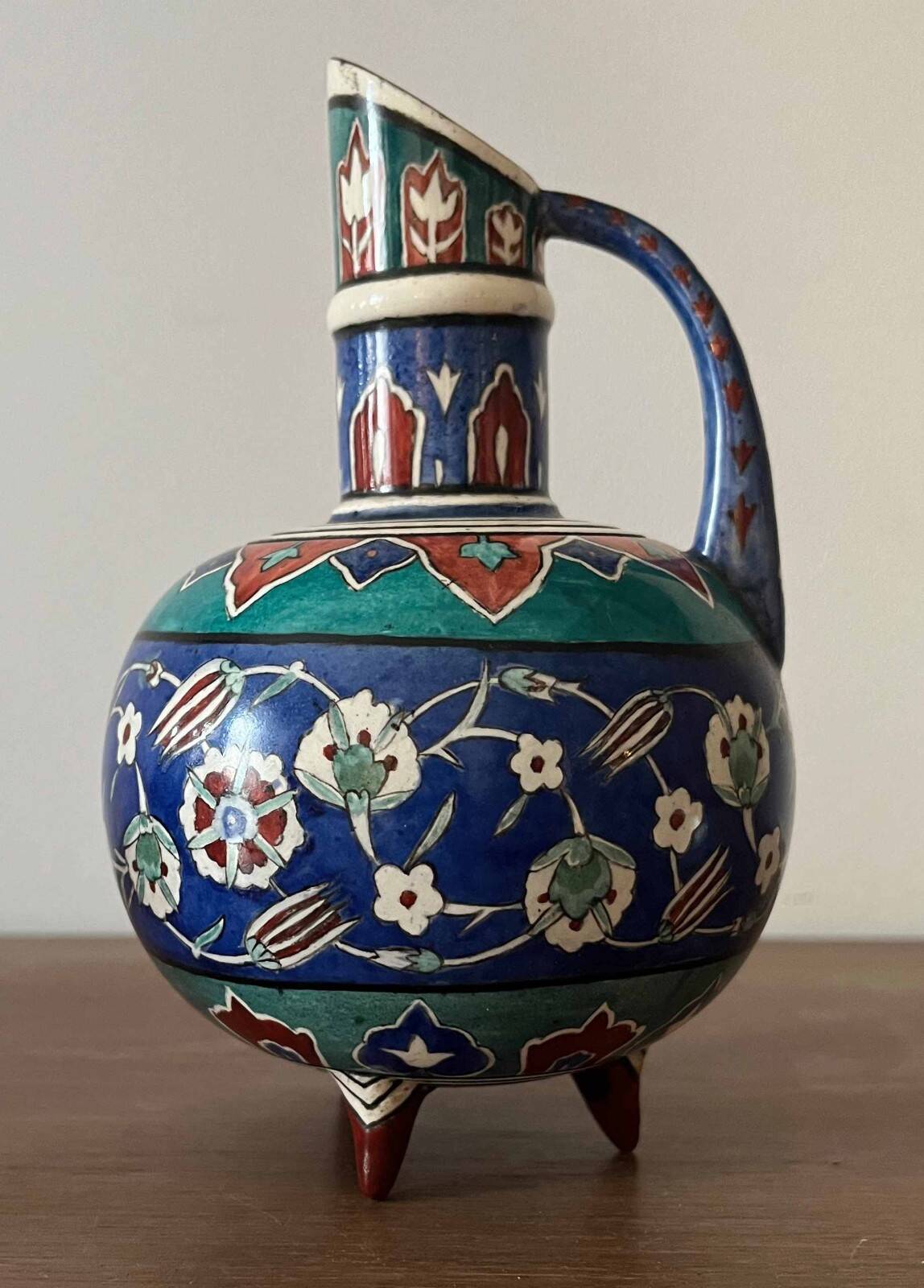 Ceramic vase, eco. Ganneron early 20th century signed Daudon Ottoman (cf. Th. De