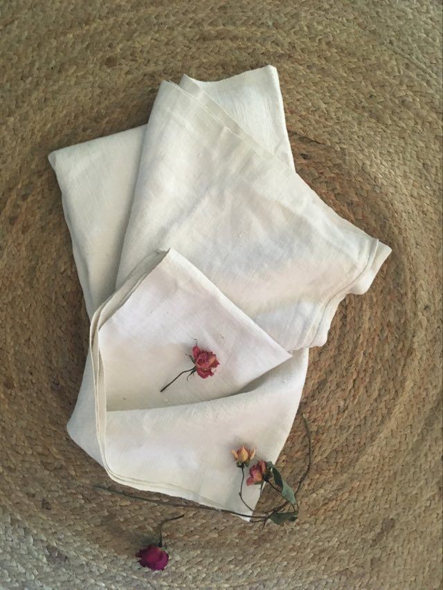 Hemp winemaker's tablecloth