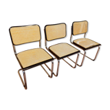 3 chairs Marcel Breuer B32