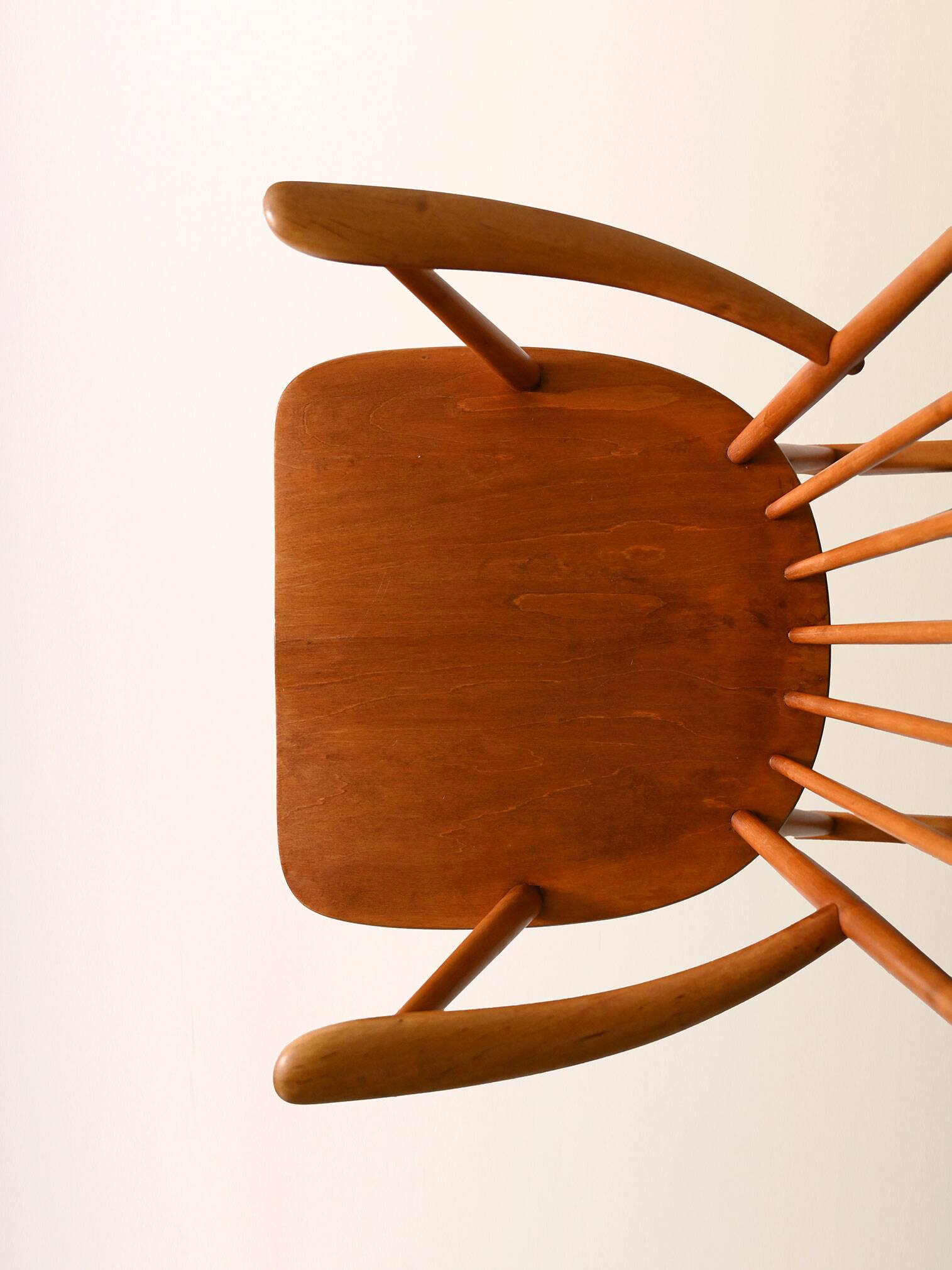 Scandinavian rocking chair 1950s/60s in beech and teak