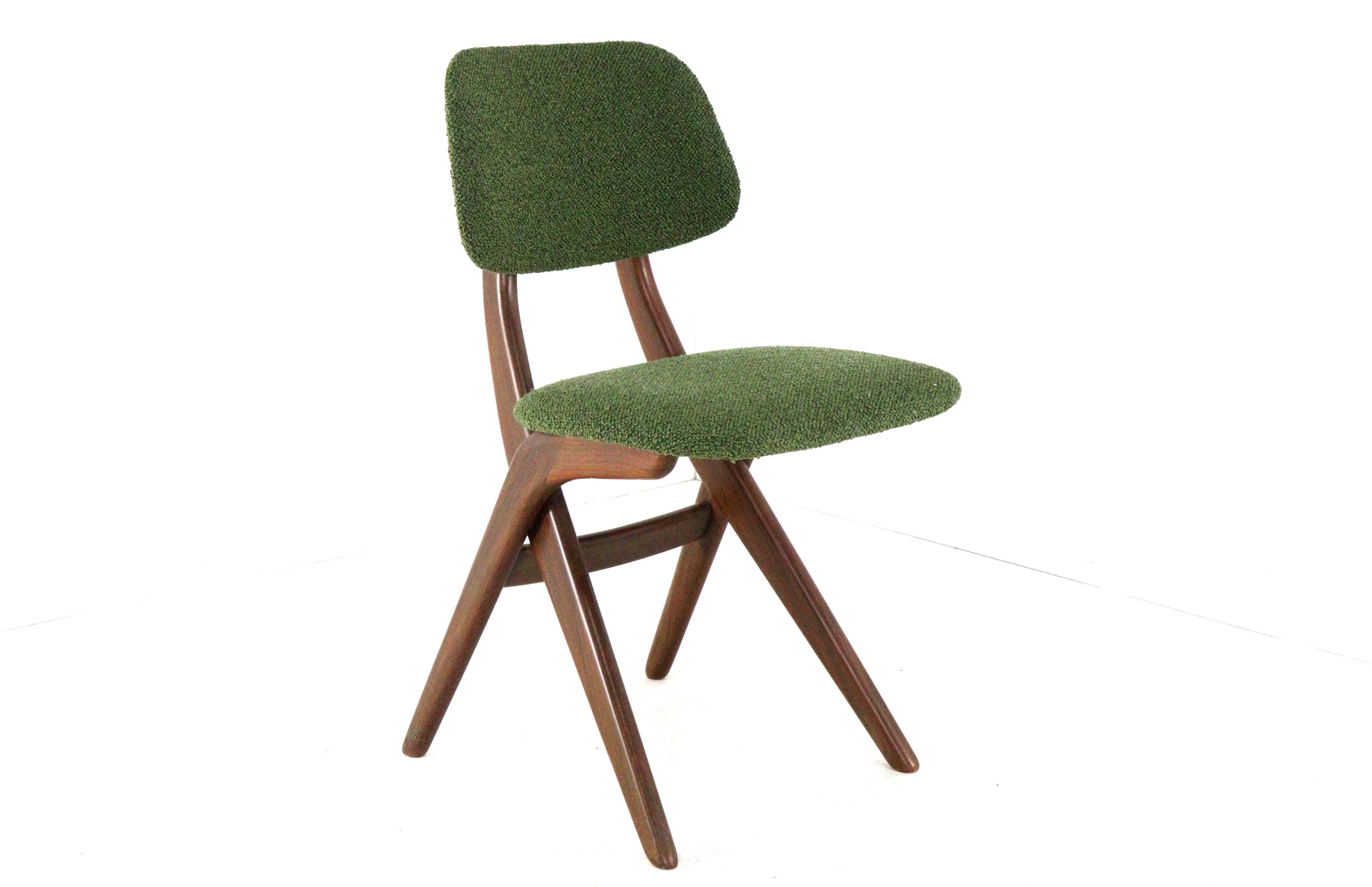 4 chaises ciseaux AwA restaurées, Pays-Bas milieu XXème