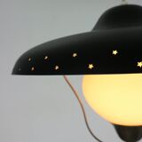 Opal glas pendant Bent Karlby for Lyfa 1950s Denmark