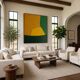 Peinture sur toile " the sun rises slowly" signée