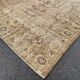 Tapis Oushak beige décor rustique, 6x10, surteint sable, pour salon, MOON.145