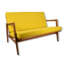 Scandinavian two-seater Sofa, 1960s, fully restored, yellow