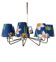 A very rare mid-century chandelier designed by Danish architect T. H. Valentiner