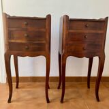 Two Cherry Wood Bedside Tables