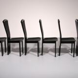 Chaises de salle à manger postmodernes de Pietro Costantini, Italie, années 1980,