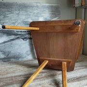 Art-popular armchair 50s in solid wood