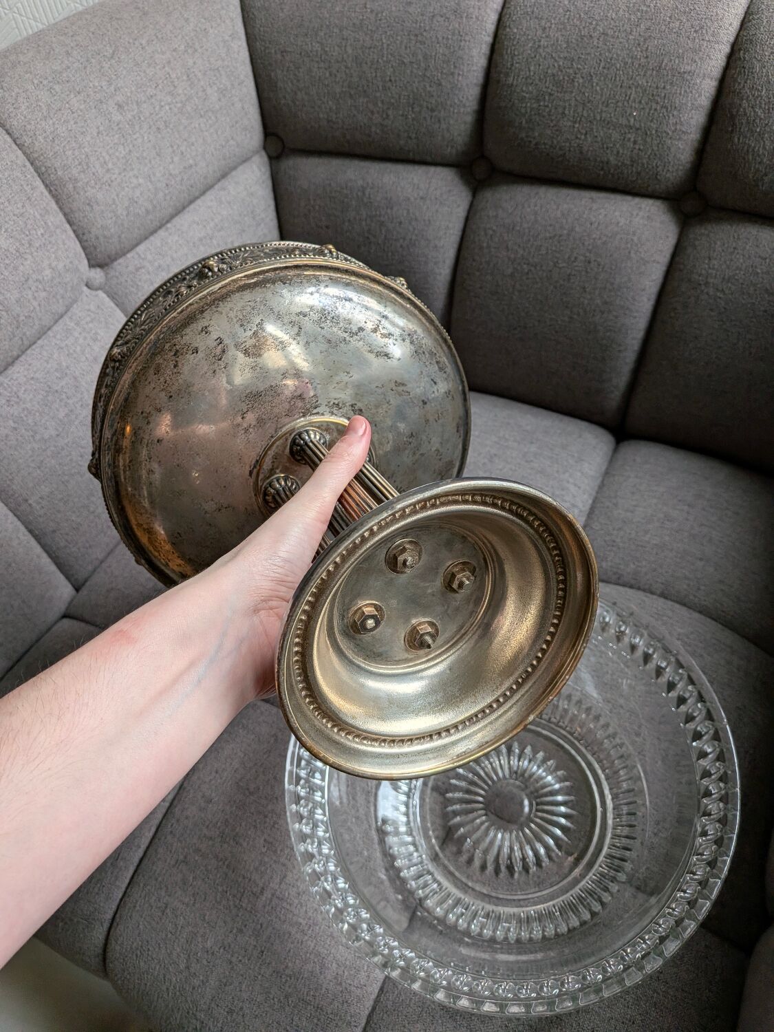 Centrepiece / Fruit bowl / Louis XVI caviar service