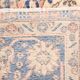 Orange & blue oriental turkish vintage rug