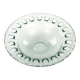 Minimalist pressed glass platter, Japan, 1990s
