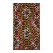 1970s Vintage Turkish Hand-Knotted Wool Cotton Brown Area Rug 159x278
