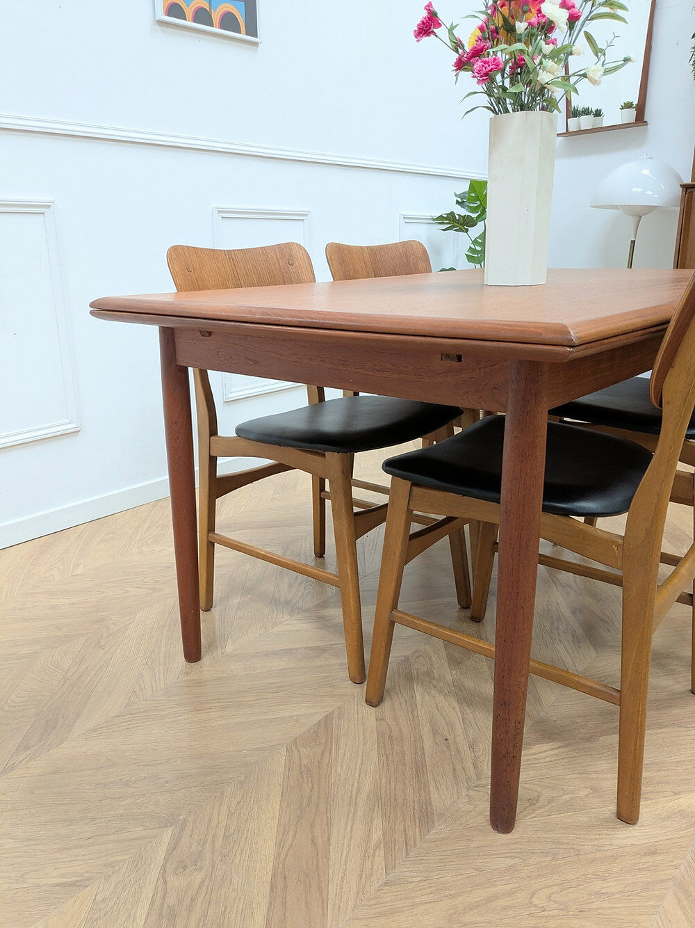 Teak dining table