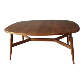 Table escamotable scandinave années 60