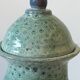 Unusual Vase/Pot/Urn, Glazed Terracotta Ceramic, Red, Signed "DP"