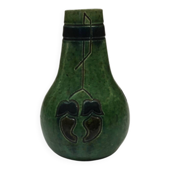 Flemish art deco stoneware soliflore vase