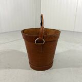 Leather waste paper basket 1960’s