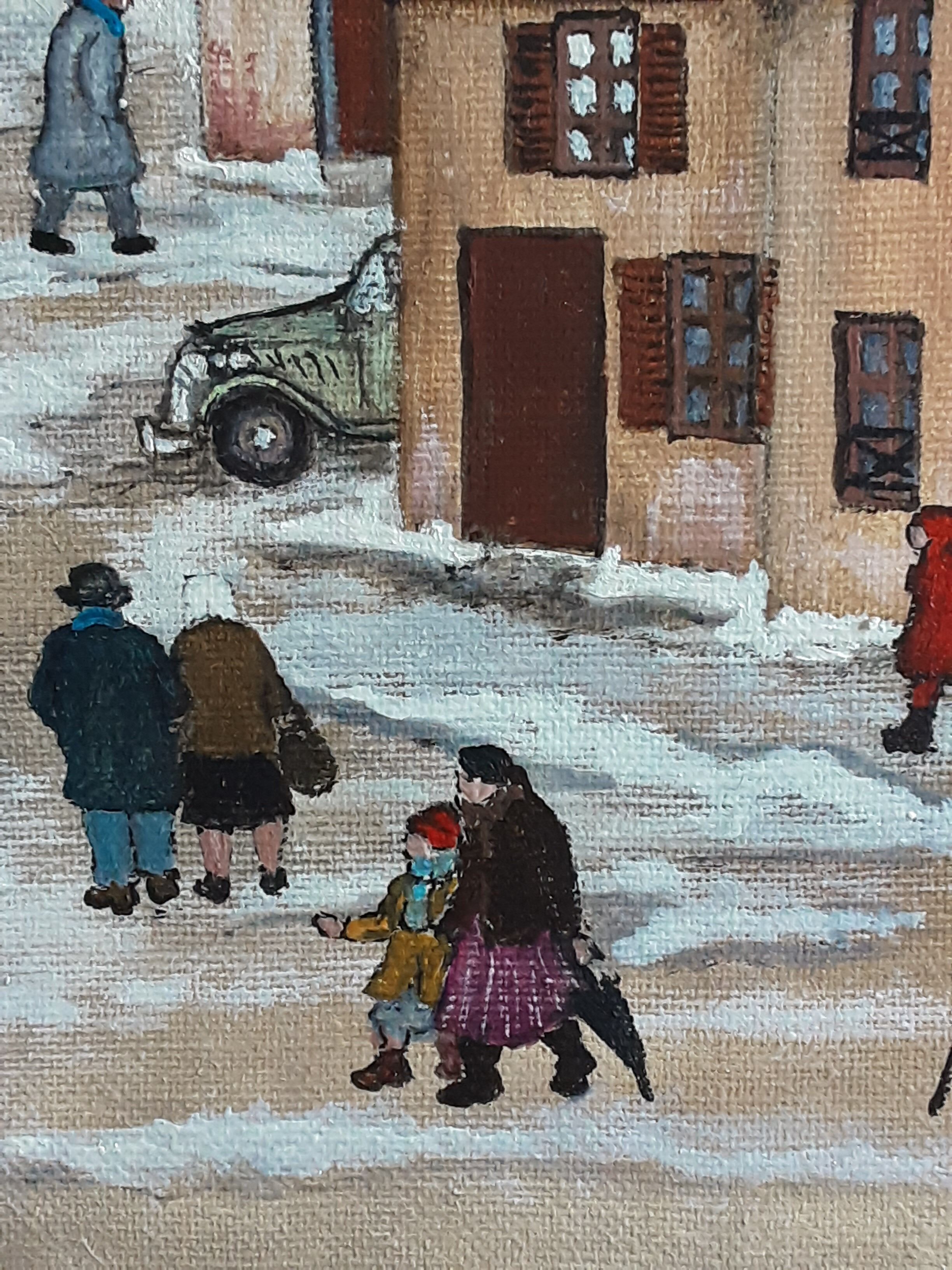 In front of the town hall of jacques hara xxth