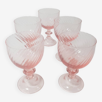 4 plus 1 grands verres Rosaline Luminarc rose