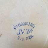 Composition of eight blue plates