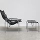 Fauteuil inclinable 'HE1106' avec repose-pieds par Hans Eichenberger pour Strässle, 1978