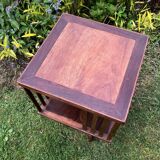 Exotic wooden swivel library