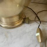 Pied de lampe balustre en laiton vintage